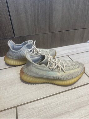 Yeezy Off-White Knit Low-Top Sneakers